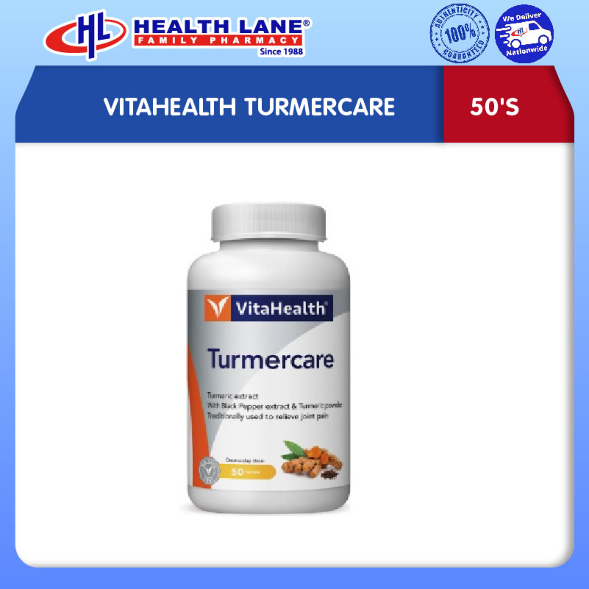 VITAHEALTH TURMERCARE 50'S